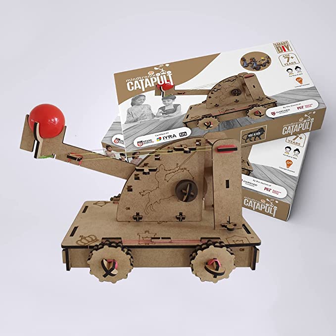 DIY Catapult | Trebuchet | STEM Educational Construction Activity Kit for Kids | Learning Science Toy | Best Gifting Option