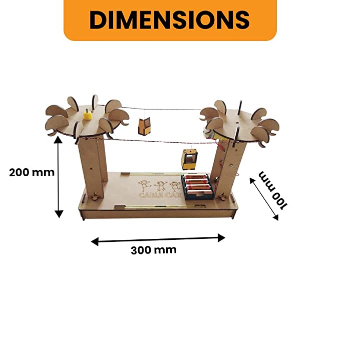 DIY Cable Car | Ropeway | Gandola | STEM Educational Construction Activity Kit for Kids | Learning Science Toy | Best Gifting Option