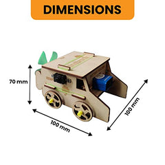 DIY Air Powered Car | STEM Educational Construction Activity Kit for Kids | Learning Science Toy | Best Gifting Option